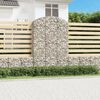 vidaXL Panier de gabions arqu&eacute; 150x30x220/240 cm Fer galvanis&eacute;