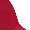vidaXL Chaises pivotantes &agrave; manger lot de 2 rouge bordeaux tissu