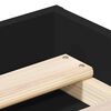vidaXL Cadre de lit sans matelas noir 180x200 cm