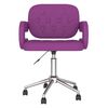vidaXL Chaise de bureau pivotante Violet Similicuir