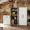 Keter Armoire de rangement polyvalente Groove beige et sable