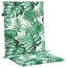 vidaXL Coussins de dossier 2 pc Motif feuille 100 x 50 x 3 cm
