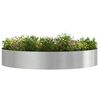 vidaXL Cache-pot de jardin 5 pcs Argent 120 x 120 x 20 cm
