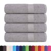 vidaXL Serviettes de douche FROGN 4 pcs gris 70x140 cm 360 g/m&sup2;