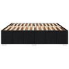 vidaXL Cadre de lit sans matelas noir 180x200 cm tissu