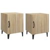 vidaXL Tables de chevet 2 pcs Ch&ecirc;ne Sonoma Bois d'ing&eacute;nierie