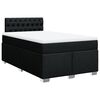 vidaXL Sommier &agrave; lattes de lit avec matelas noir 120x190 cm tissu