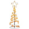 vidaXL Sapin de No&euml;l &agrave; LED avec boules 80 LED blanc chaud 120 cm