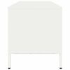 vidaXL Meuble TV blanc 135x39x43,5 cm acier lamin&eacute; &agrave; froid