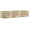 vidaXL Armoires murales 2pcs ch&ecirc;ne sonoma 75x18x16,5cm bois ing&eacute;nierie