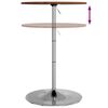 vidaXL Table de bar marron fonc&eacute; &Oslash;60x89,5 cm bois massif de ch&ecirc;ne