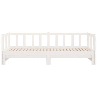 vidaXL Lit coulissant sans matelas blanc 2x(90x200) cm