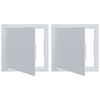 vidaXL Panneaux d'Accès 2 pcs Blanc 15 x 15 x 2 cm Plastic ABS