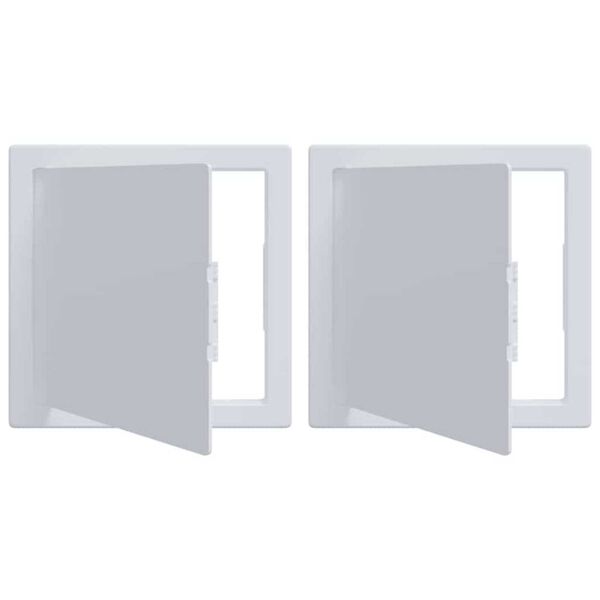 vidaXL Panneaux d'Accès 2 pcs Blanc 15 x 15 x 2 cm Plastic ABS