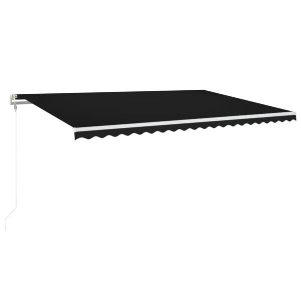 vidaXL Auvent r&eacute;tractable automatique 500x350 cm Anthracite