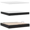 vidaXL Lit avec rangement et matelas Noir 200 x 200 cm Velours
