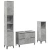 vidaXL Ensemble de meubles de salle de bain 3 pcs gris b&eacute;ton