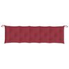 vidaXL Coussin de banc de jardin rouge bordeaux 180x50x7 cm