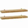 vidaXL &Eacute;tag&egrave;res murales 2 pcs 60x15x4 cm bois de teck massif