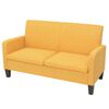 vidaXL Canap&eacute; &agrave; 2 places 244721 cm jaune