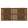 vidaXL T&ecirc;te de lit murale Marron miel 185x3x90 cm Bois massif de pin