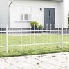 vidaXL Cl&ocirc;ture de jardin 2 pcs Blanc 3,4 x 0,6 m