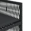 vidaXL Ensemble &agrave; manger de jardin 11 pcs coussins noir r&eacute;sine tress&eacute;e