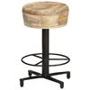 vidaXL Tabourets de bar lot de 2 52 cm bois de manguier massif