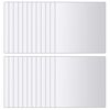 vidaXL Carreaux de miroir 48 pcs Carré Verre