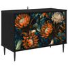 vidaXL Meuble TV LOCHEM 69 x 33 x 50,5 cm Ch&ecirc;ne noir Bois d'ing&eacute;nierie