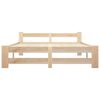 vidaXL Cadre de lit sans matelas bois massif de pin 140x200 cm