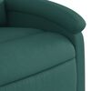 vidaXL Fauteuil inclinable de massage &eacute;lectrique Vert fonc&eacute; Tissu