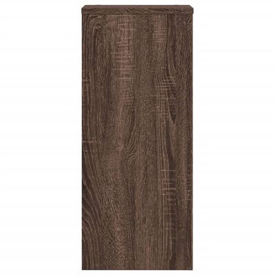 vidaXL Supports pour plantes 2 pcs chêne marron bois d'ingénierie