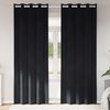 vidaXL Rideaux occultants 2 pcs Noir 140 x 260 cm Velours