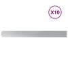vidaXL Bordures de pelouse 10 pcs 10x103 cm acier galvanis&eacute;