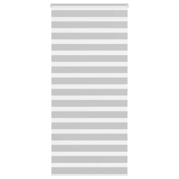 vidaXL Store z&egrave;bre gris clair largeur du tissu 90,9 cm polyester