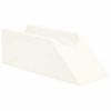 vidaXL Coussin pour les jambes 68 x 25 x 21,5 cm Ferme Mousse PU Blanc