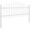 vidaXL Cl&ocirc;ture de jardin 4 pcs Blanc 170 x 140 cm