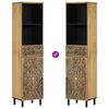 vidaXL Armoire de salle de bain 38x33x160 cm bois massif de manguier