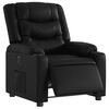 vidaXL Fauteuil inclinable &eacute;lectrique Noir Similicuir