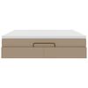 VidaXL Cadre de lit ottoman et matelas cappuccino 160x200cm similicuir