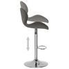 vidaXL Tabourets de bar lot de 2 gris foncé velours