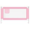 vidaXL Barri&egrave;re de s&eacute;curit&eacute; de lit d'enfant Rose 140x25 cm Tissu