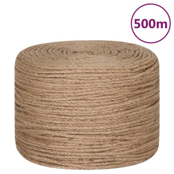 vidaXL Corde 100 % jute 6 mm 500 m