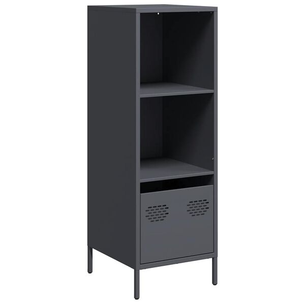 vidaXL Buffet haut anthracite 35x39x103,5 cm acier