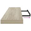 vidaXL &Eacute;tag&egrave;re flottante murale ch&ecirc;ne 120x23,5x3,8 cm MDF