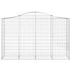 vidaXL Paniers à gabions arqués 14 pcs 200x50x120/140 cm Fer galvanisé