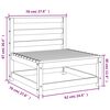 vidaXL Canap&eacute; de jardin sans accoudoirs 70x70x67 cm bois pin impr&eacute;gn&eacute;