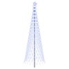 vidaXL Arbre de No&euml;l LED 300 cm 350 LED Bleu Fer Noir