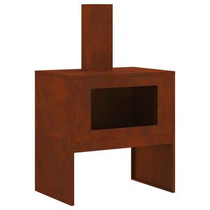 vidaXL Braise Rouill&eacute; 60 x 40 x 96 cm Acier patin&eacute;